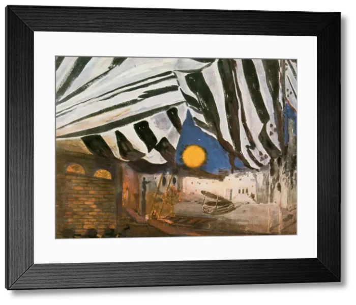 Framed Print : Set design for Oscar Wildes Salome, late 19th / early 20th century. Artist: Leon Bakst Framed Print : Set design for Oscar Wildes Salome, late 19th / early 20th century. Artist: Leon Bakst