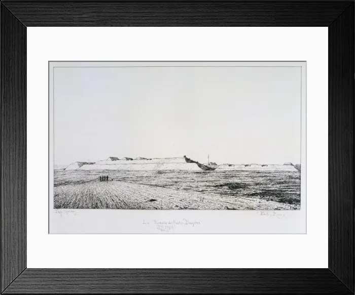 Framed Print : La Redoute des Haute Brugeres, Siege of Paris, 1870-1871. Artist: Paul Roux Framed Print : La Redoute des Haute Brugeres, Siege of Paris, 1870-1871. Artist: Paul Roux