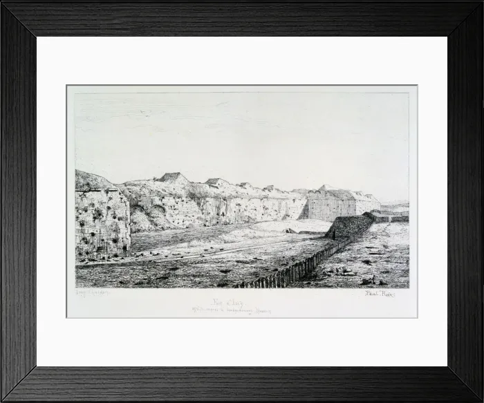 Framed Print : Fort d Issy, Siege of Paris, 1870-1871. Artist: Paul Roux Framed Print : Fort d Issy, Siege of Paris, 1870-1871. Artist: Paul Roux