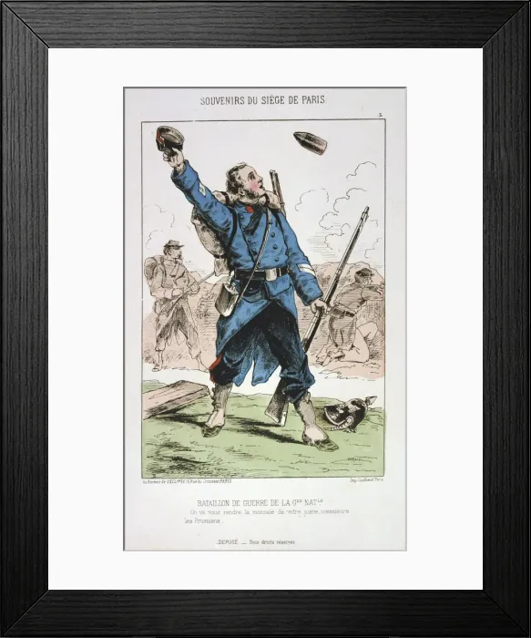 Framed Print : Bataillon de Guerre de la Garde Nationale, Siege of Paris, 1870-1871 Framed Print : Bataillon de Guerre de la Garde Nationale, Siege of Paris, 1870-1871