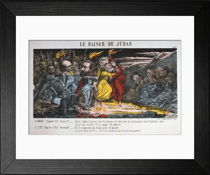 Framed Print : Le Baiser de Judas, Paris Commune, 1871 Framed Print : Le Baiser de Judas, Paris Commune, 1871