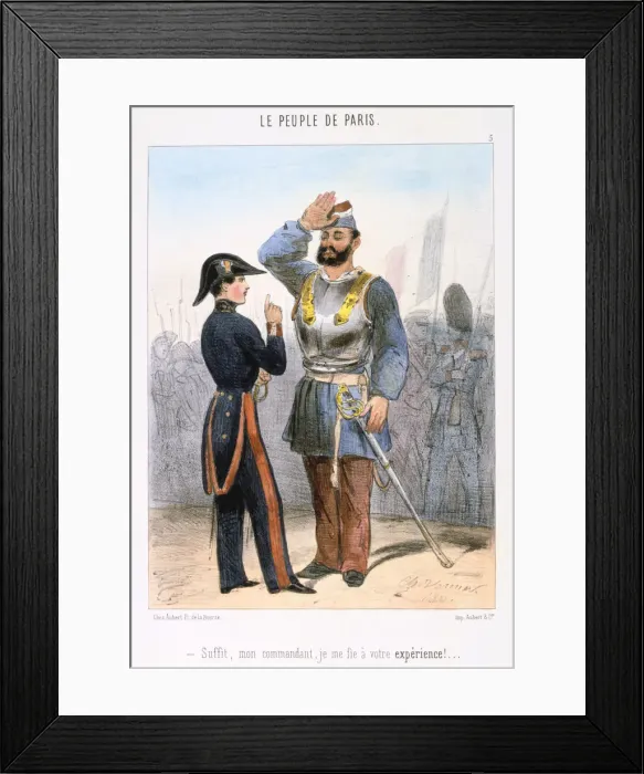 Framed Print : Cartoon relating to the Paris Commune, 1870s Framed Print : Cartoon relating to the Paris Commune, 1870s
