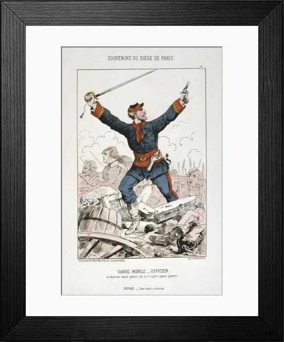 Framed Print : Garde Mobile - Officier, Siege of Paris, 1870-1871 Framed Print : Garde Mobile - Officier, Siege of Paris, 1870-1871