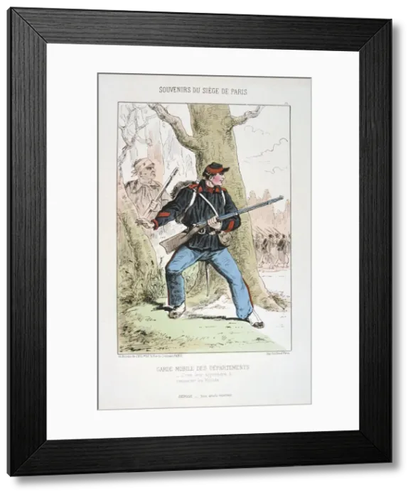 Framed Print : Garde Mobile des Departements, Siege of Paris, 1870-1871 Framed Print : Garde Mobile des Departements, Siege of Paris, 1870-1871