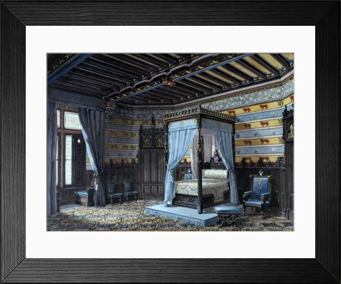 Framed Print : Design for an interior, 1868 Framed Print : Design for an interior, 1868