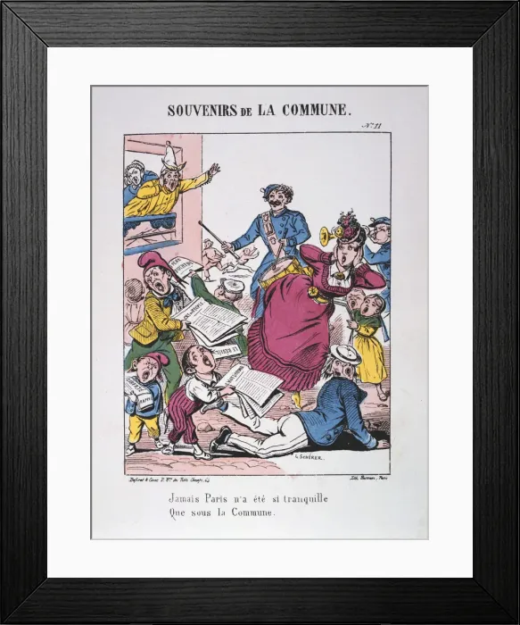 Framed Print : Paris Commune, 1871