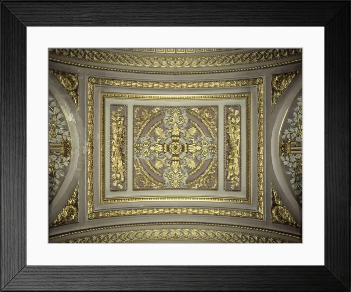 Framed Print : Detail of a cupola, Galerie des Batailles (Gallery of the Battles), Chateau de Versailles, France Framed Print : Detail of a cupola, Galerie des Batailles (Gallery of the Battles), Chateau de Versailles, France