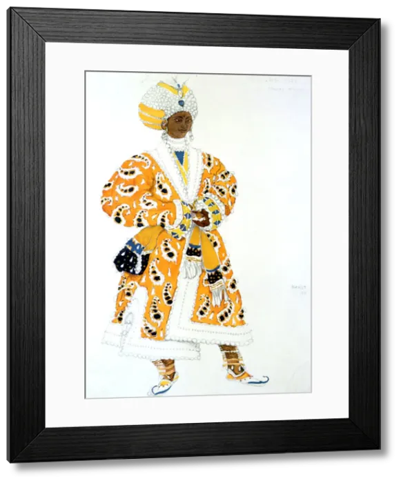 Framed Print : A Young Rajah, ballet costume design, 1911. Artist: Leon Bakst Framed Print : A Young Rajah, ballet costume design, 1911. Artist: Leon Bakst