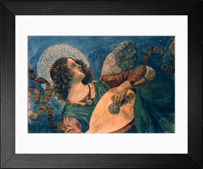 Framed Print : An angel playing the lute, 15th century. Artist: Melozzo da Forli Framed Print : An angel playing the lute, 15th century. Artist: Melozzo da Forli