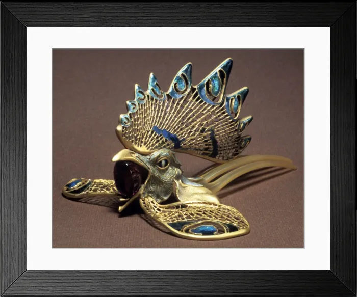 Framed Print : Diadem, late 19th  /  20th century. Artist: Rene Lalique
