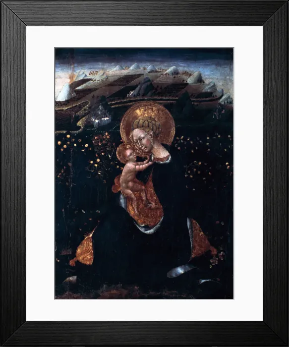 Framed Print : Virgin of Humility, 15th century. Artist: Giovanni di Paolo
