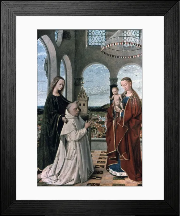 Framed Print : Madonna and Child, 15th century. Artist: Petrus Christus Framed Print : Madonna and Child, 15th century. Artist: Petrus Christus
