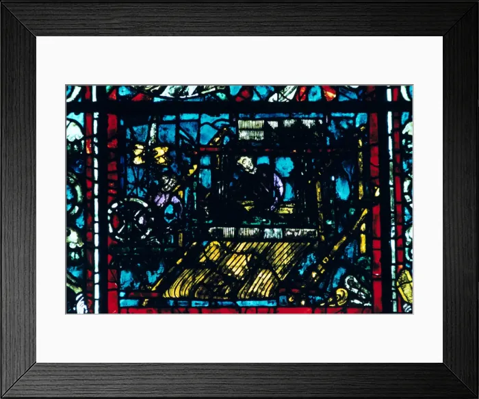 Framed Print : Stained glass, Chartres Cathedral, Chartres, France Framed Print : Stained glass, Chartres Cathedral, Chartres, France
