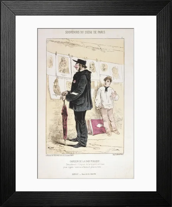 Framed Print : Gardien de la Paix Publique, Siege of Paris, 1870-1871 Framed Print : Gardien de la Paix Publique, Siege of Paris, 1870-1871
