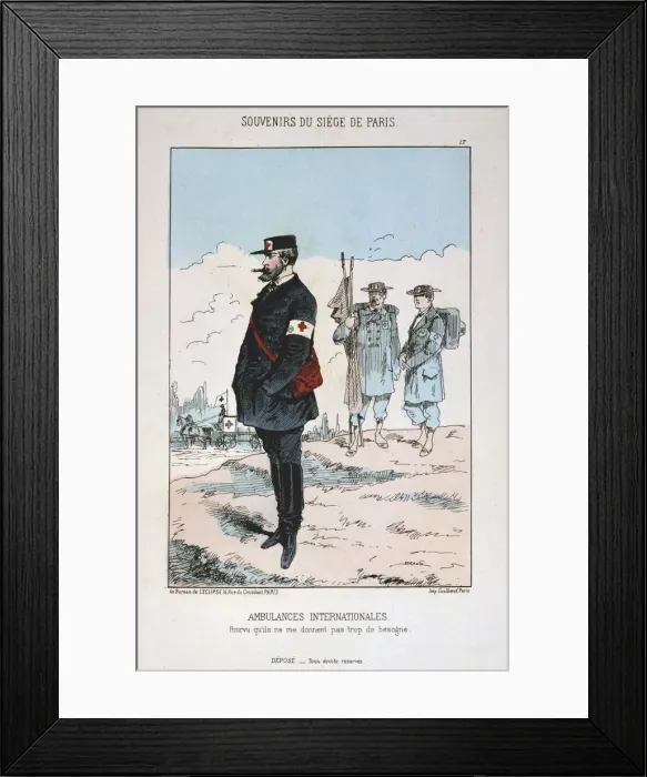 Framed Print : Ambulances Internationales, Siege of Paris, 1870-1871 Framed Print : Ambulances Internationales, Siege of Paris, 1870-1871
