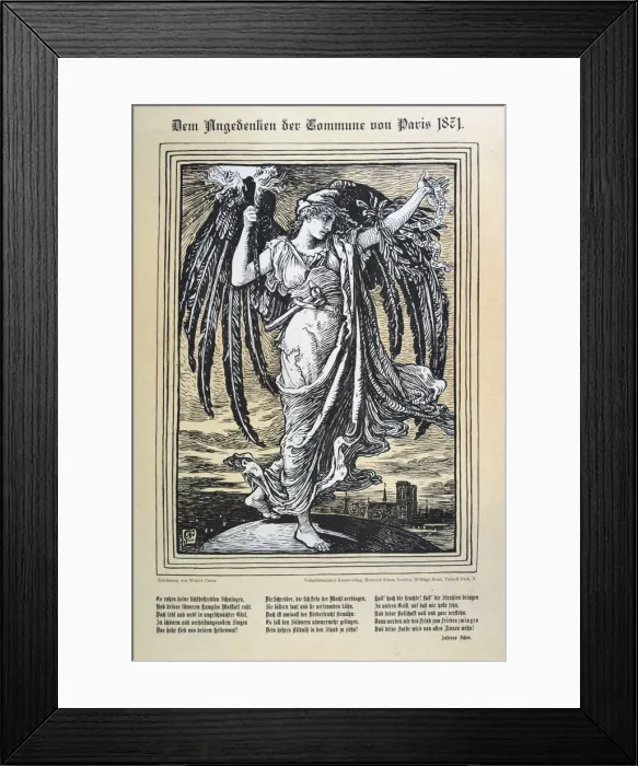 Framed Print : German allegory of the Paris Commune, 1871 Framed Print : German allegory of the Paris Commune, 1871