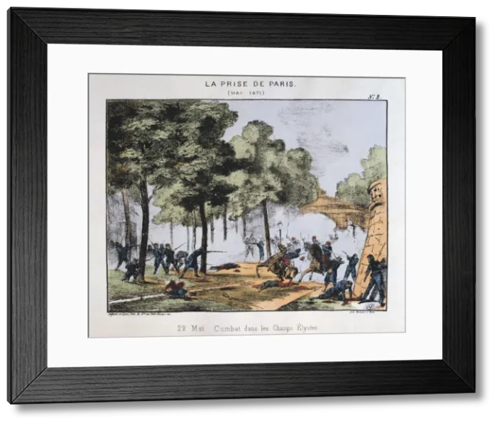 Framed Print : La Prise de Paris, 22 May 1871 Framed Print : La Prise de Paris, 22 May 1871