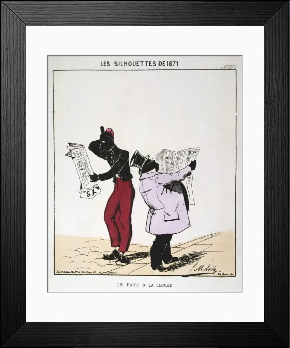 Framed Print : Le Pays et la Cloche, 1871. Artist: Moloch Framed Print : Le Pays et la Cloche, 1871. Artist: Moloch