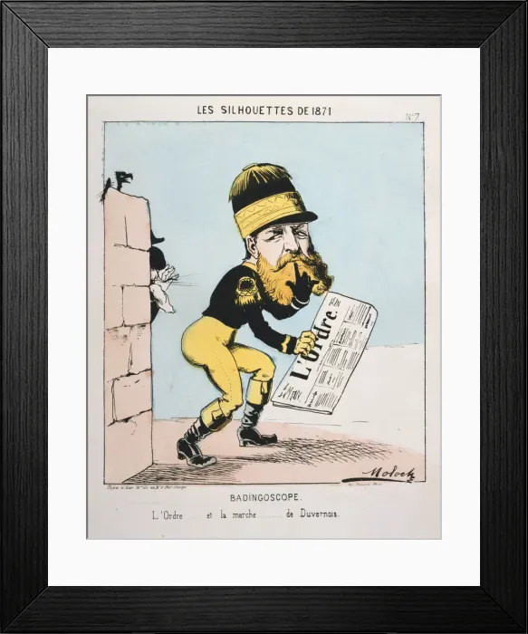 Framed Print : Badingoscope, 1871. Artist: Moloch Framed Print : Badingoscope, 1871. Artist: Moloch