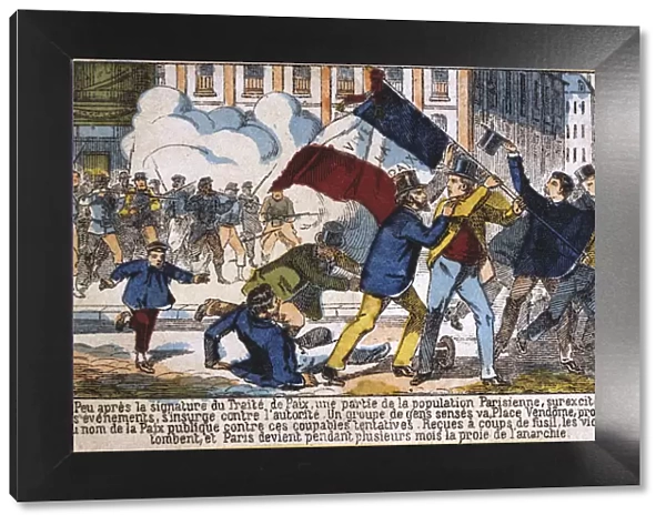 Uprising leading to the establishment of the Paris Commune, 1871