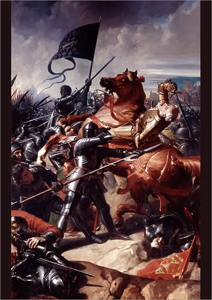 Battle of Castillon, 1453 (19th century). Artist: Charles Philippe Auguste Lariviere