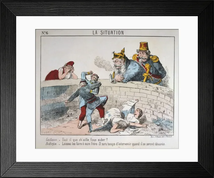 Framed Print : Cartoon, Paris Commune, 1871