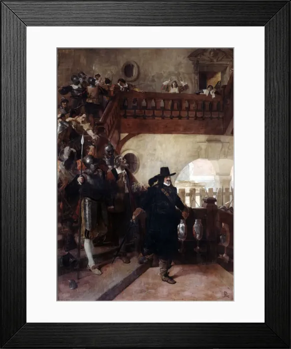 Framed Print : The Arrest of Councillor Broussel, 26th August, 1648 (19th / early 20th century). Artist: Jean-Paul Laurens Framed Print : The Arrest of Councillor Broussel, 26th August, 1648 (19th / early 20th century). Artist: Jean-Paul Laurens