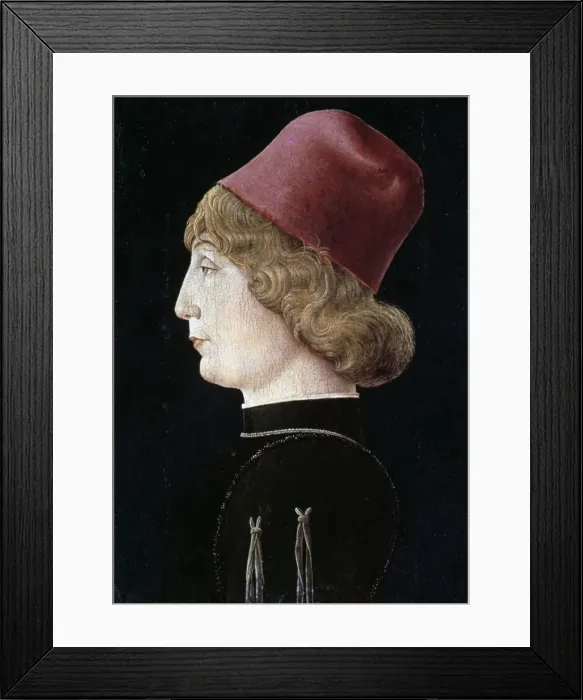 Framed Print : A Young Man, c1460. Artist: Cosme Tura Framed Print : A Young Man, c1460. Artist: Cosme Tura