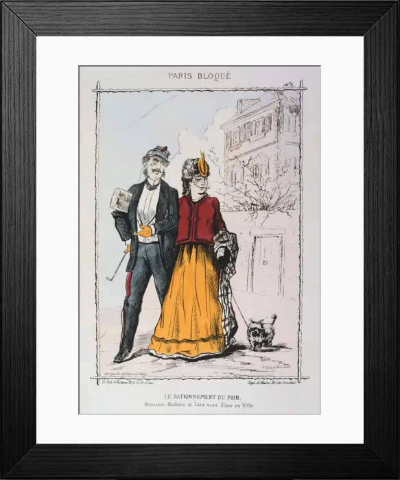 Framed Print : Le Rationnement du Pain, 1870-1871 Framed Print : Le Rationnement du Pain, 1870-1871