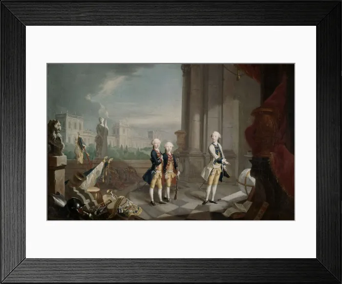 Framed Print : The Sons of Frederick II of Hesse-Kassel Landgrave, (1770-1829?). Artist: Johann Heinrich Wilhelm Tischbein Framed Print : The Sons of Frederick II of Hesse-Kassel Landgrave, (1770-1829?). Artist: Johann Heinrich Wilhelm Tischbein