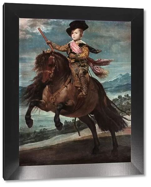 Prince Baltasar Carlos on Horseback, 1635-36. Artist: Diego Velazquez