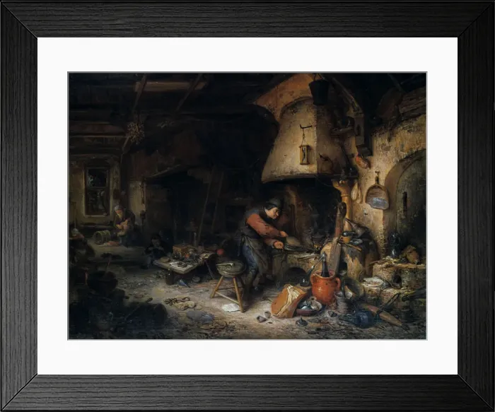 Framed Print : An Alchemist, 1661. Artist: Adriaen van Ostade Framed Print : An Alchemist, 1661. Artist: Adriaen van Ostade