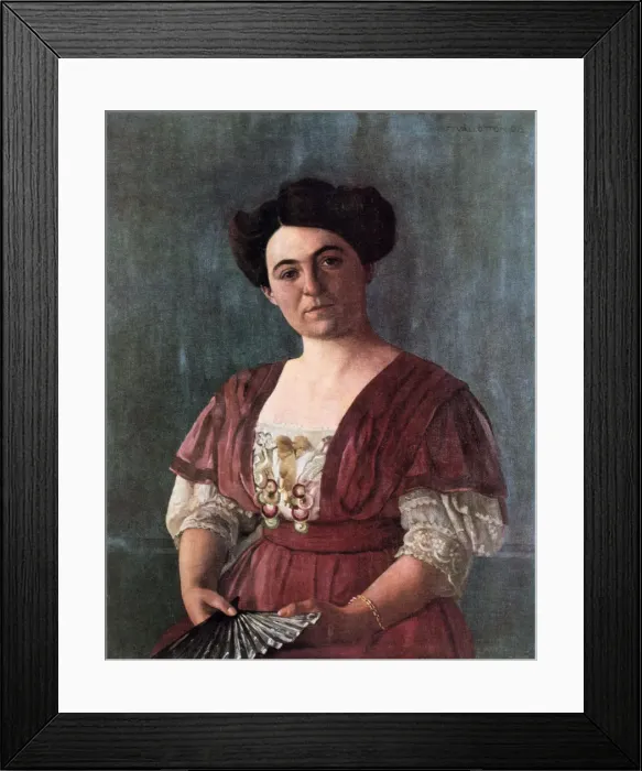 Framed Print : Portrait of Mme Hsen, 1908. Artist: Felix Vallotton Framed Print : Portrait of Mme Hsen, 1908. Artist: Felix Vallotton