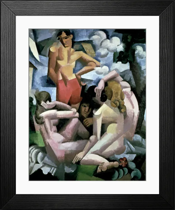Framed Print : The Bathers, 1912. Artist: Roger de la Fresnaye
