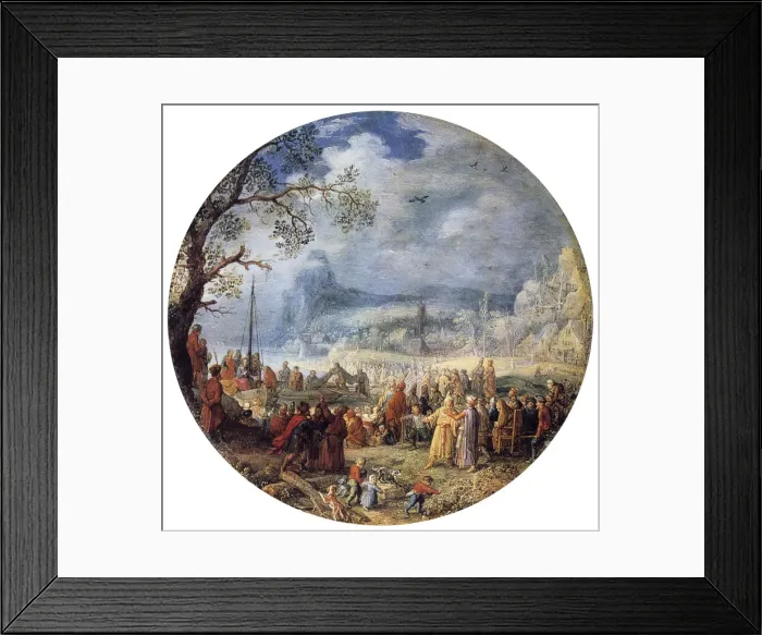 Framed Print : The Sermon of Christ at the Genezareth Lake, 1623. Artist: David Vinckboons Framed Print : The Sermon of Christ at the Genezareth Lake, 1623. Artist: David Vinckboons