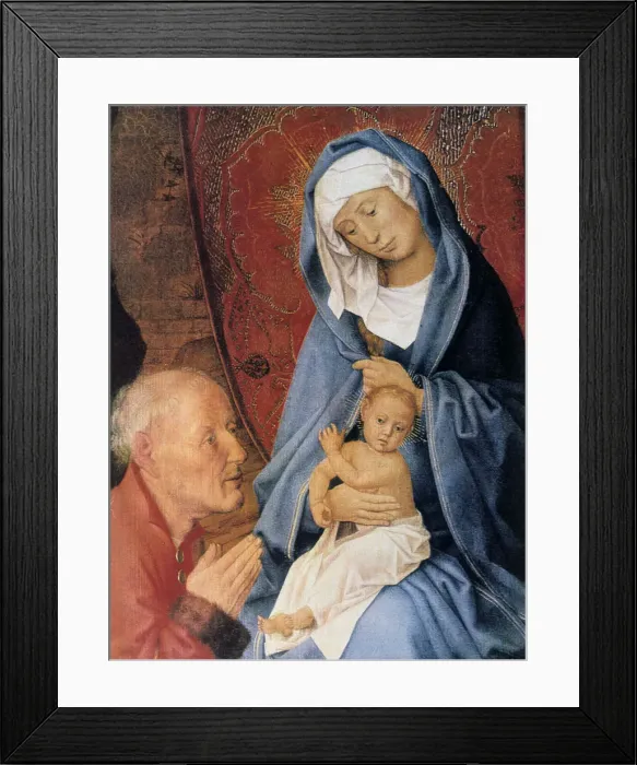 Framed Print : The Adoration of the Magi, detail, 15th century. Artist: Hugo van der Goes Framed Print : The Adoration of the Magi, detail, 15th century. Artist: Hugo van der Goes