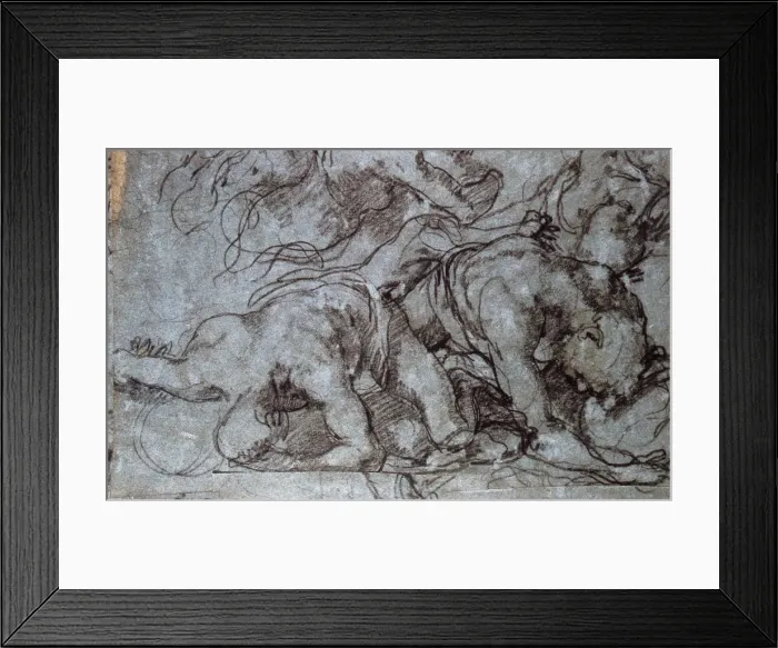 Framed Print : The Fighters, 16th century. Artist: Taddeo Zuccaro Framed Print : The Fighters, 16th century. Artist: Taddeo Zuccaro
