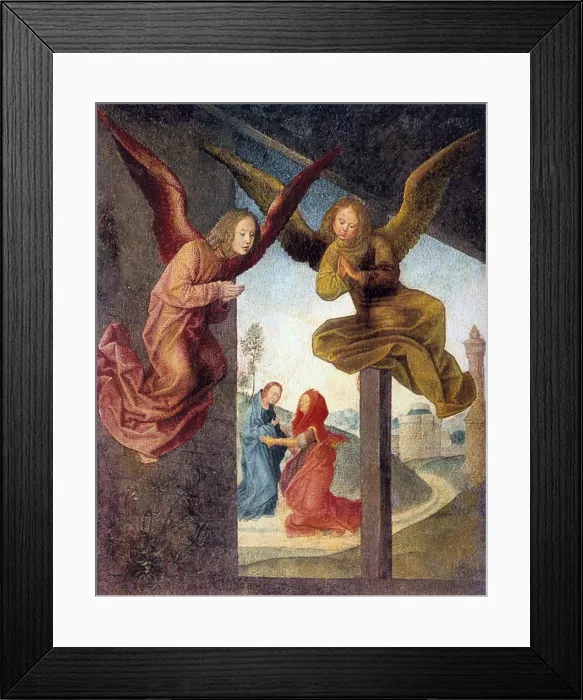 Framed Print : The Adoration of the Magi, detail, 15th century. Artist: Hugo van der Goes Framed Print : The Adoration of the Magi, detail, 15th century. Artist: Hugo van der Goes