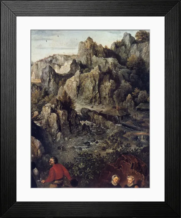 Framed Print : The Country Feast, detail, 1576. Artist: Lucas van Valckenborch Framed Print : The Country Feast, detail, 1576. Artist: Lucas van Valckenborch