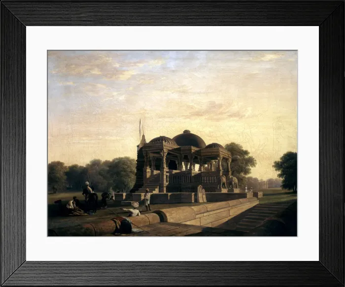 Framed Print : Ancient Temple at Hulwud, 1826. Artist: William Frederick Witherington Framed Print : Ancient Temple at Hulwud, 1826. Artist: William Frederick Witherington
