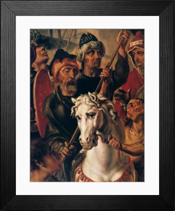 Framed Print : Calvary, detail from centre panel, 1545-1550. Artist: Maerten van Heemskerck Framed Print : Calvary, detail from centre panel, 1545-1550. Artist: Maerten van Heemskerck