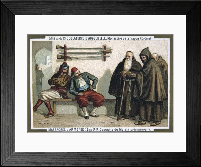 Framed Print : The capuchin monks of Malata taken prisoner, 1895 Framed Print : The capuchin monks of Malata taken prisoner, 1895