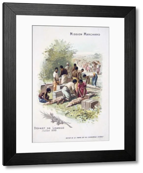 Framed Print : Departure from Loango, July 1896 Framed Print : Departure from Loango, July 1896