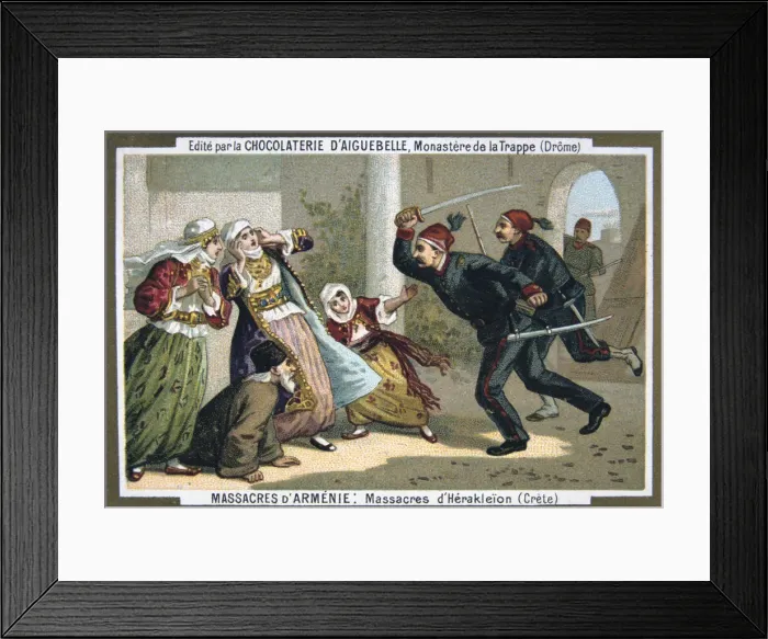 Framed Print : Massacres of Heraklion (Crete), 1895 Framed Print : Massacres of Heraklion (Crete), 1895