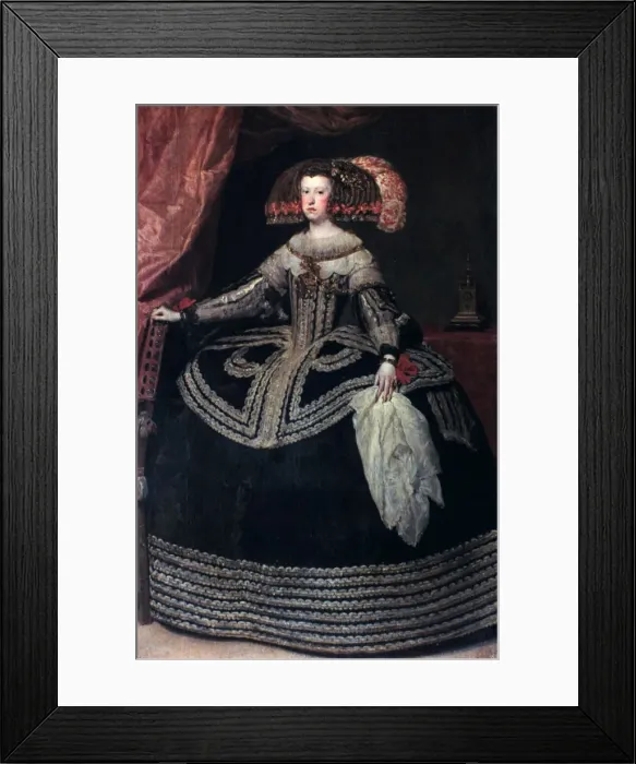 Framed Print : Queen Dona Mariana of Austria, c1652-1653. Artist: Diego Velazquez Framed Print : Queen Dona Mariana of Austria, c1652-1653. Artist: Diego Velazquez