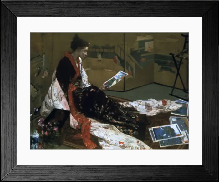 Framed Print : Caprice in Purple and Gold, The Golden Screen, 1864 Framed Print : Caprice in Purple and Gold, The Golden Screen, 1864