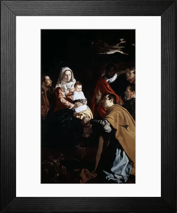 Framed Print : The Adoration of the Magi, 1619. Artist: Diego Velazquez Framed Print : The Adoration of the Magi, 1619. Artist: Diego Velazquez