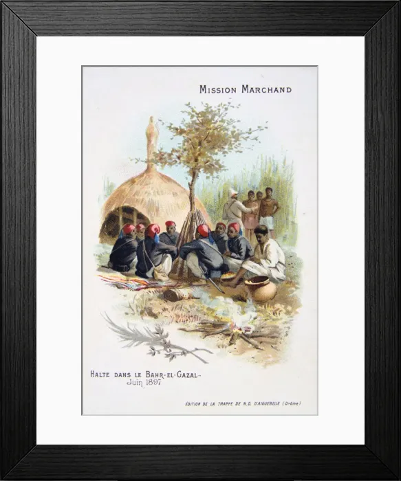 Framed Print : Rest at Bahr-el-Ghazal, June 1897