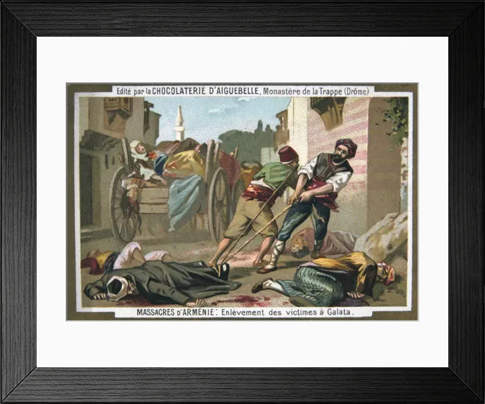 Framed Print : Removal of victims at Galata, 1895 Framed Print : Removal of victims at Galata, 1895
