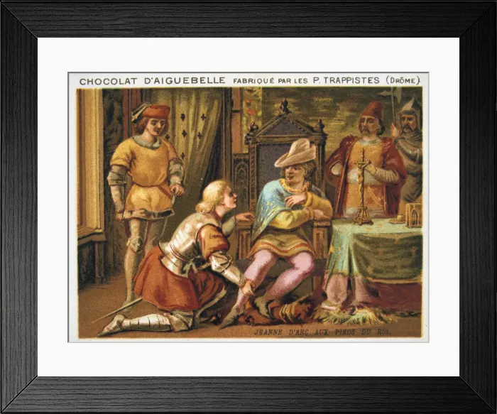 Framed Print : Joan of Arc at the feet of Charles VII, c1429, (late 19th century) Framed Print : Joan of Arc at the feet of Charles VII, c1429, (late 19th century)